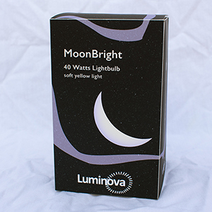 Luminova lightbulb packaging